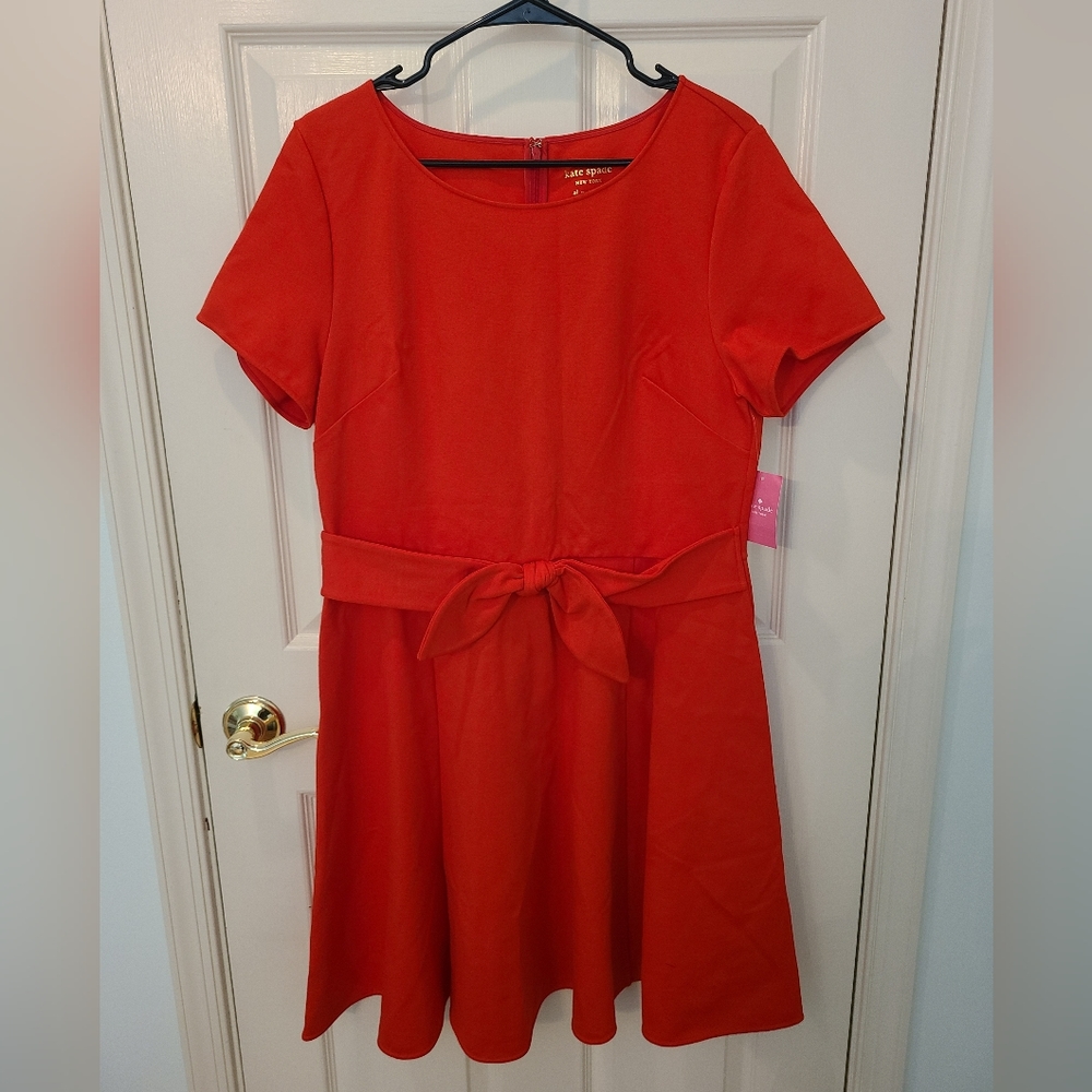 Kate Spade Tie at Waist Dress XL OUM00109